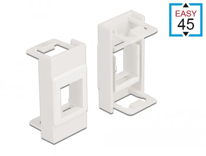 Easy 45 Modul Keystone Halterung 22,5 x 45 mm, weiß, Delock®