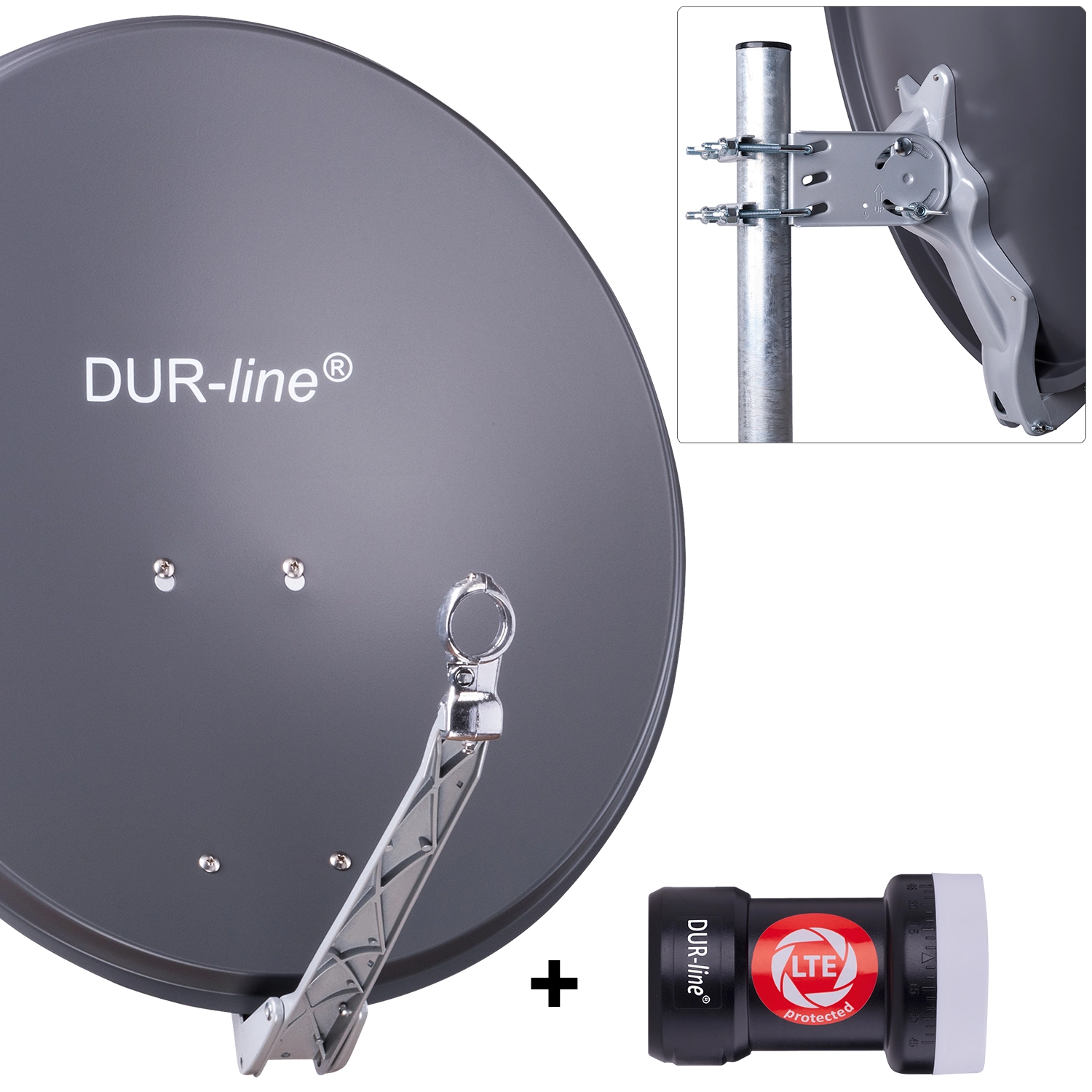 DUR-line Select 60 A + +Ultra Single LNB - 1 Teilnehmer Set