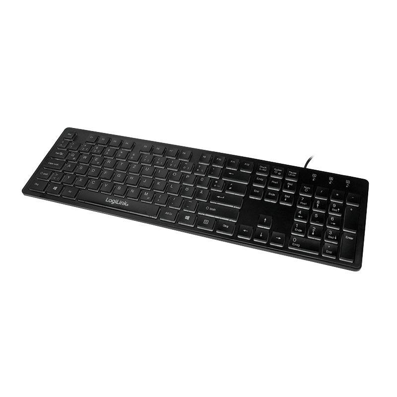 Beleuchtete Tastatur, USB, LED Regenbogen-Hintergrundbeleuchtung, schwarz Beleuchtete Tastatur, USB, LED Regenbogen-Hintergrundbeleuchtung, schwarz