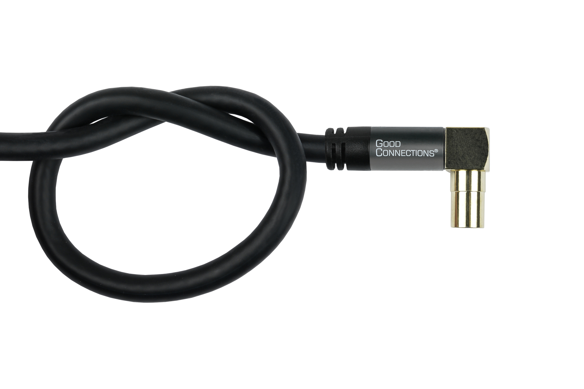 TV Antennenkabel SmartFLEX, IEC/Koax Winkel-Stecker an Buchse, vergoldet, vierfach geschirmt, 120 dB