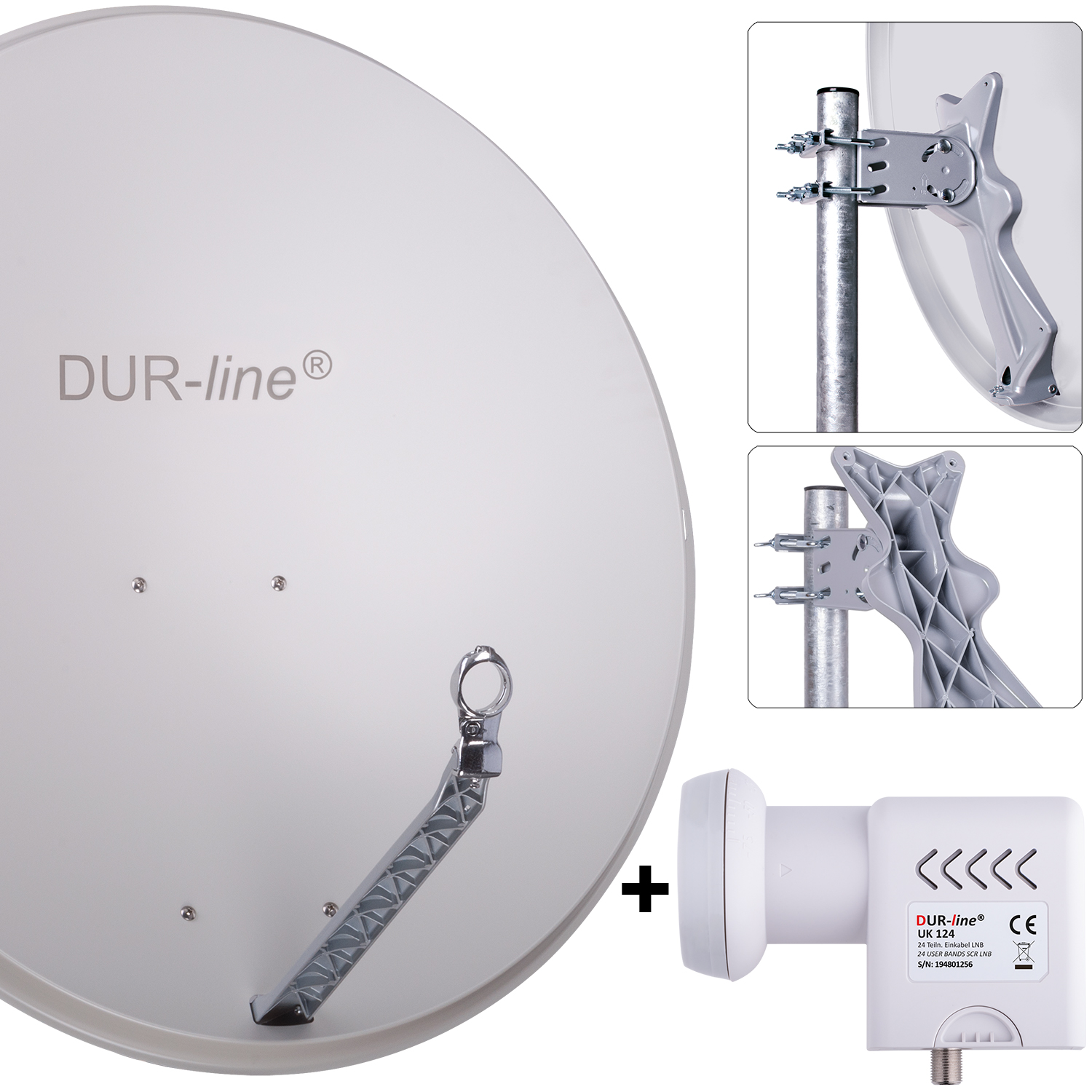 DUR-line Select 85/90 G + UK 124 LNB - Einkabel Set