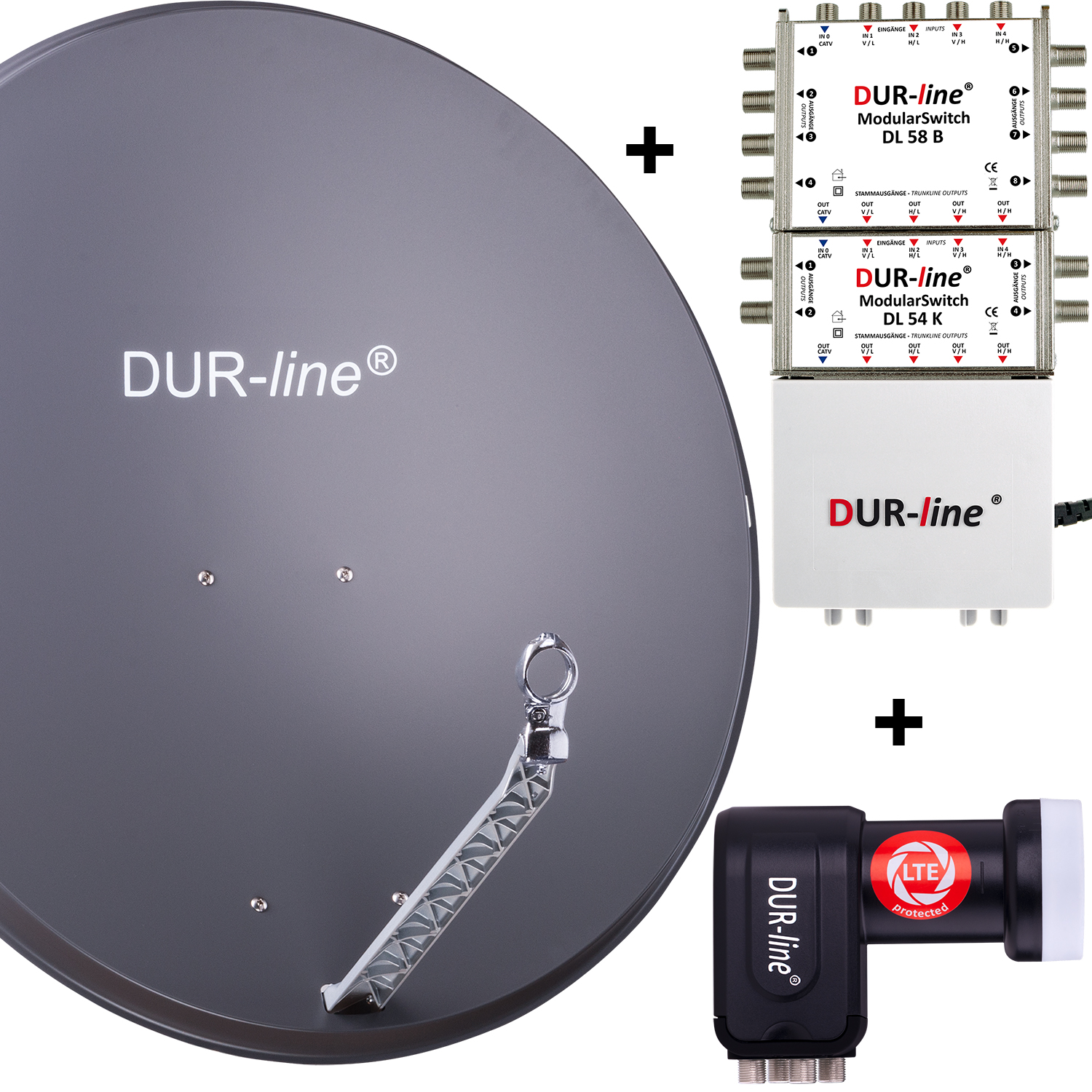 DUR-line Select 85/90 A + 1S/8+4T - 12 Teilnehmer Set