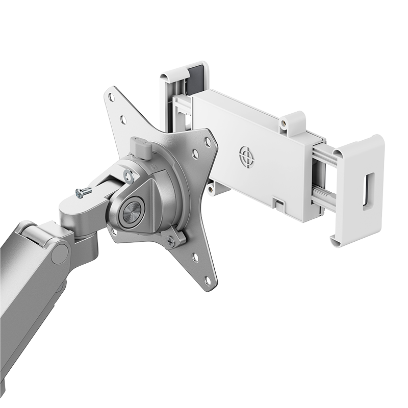 VESA-75x75-Klemmhalter, für 4,7–15"-Geräte, 1 kg max., weiß