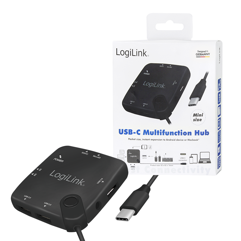 USB-C OTG (On-The-Go) Multifunktions-Hub und Cardreader
