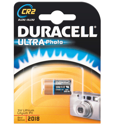 Duracell® Foto Batterie Lithium (DL CR2) für Foto, Digital-, MP3 Geräte; 1er Blister