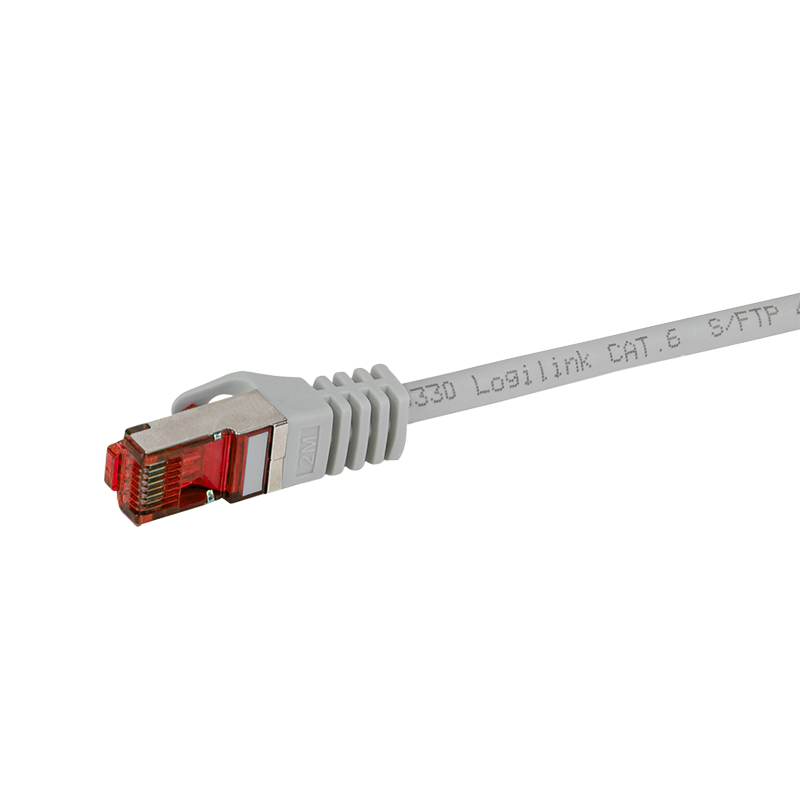 Patchkabel PrimeLine, Cat.6, S/FTP, grau, 2 m