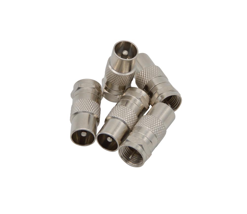 F-Stecker - IEC Koax-Stecker 9,5 mm, vernickelt CU Legierung F-Stecker - IEC Koax-Stecker 9,5 mm, vernickelt CU Legierung