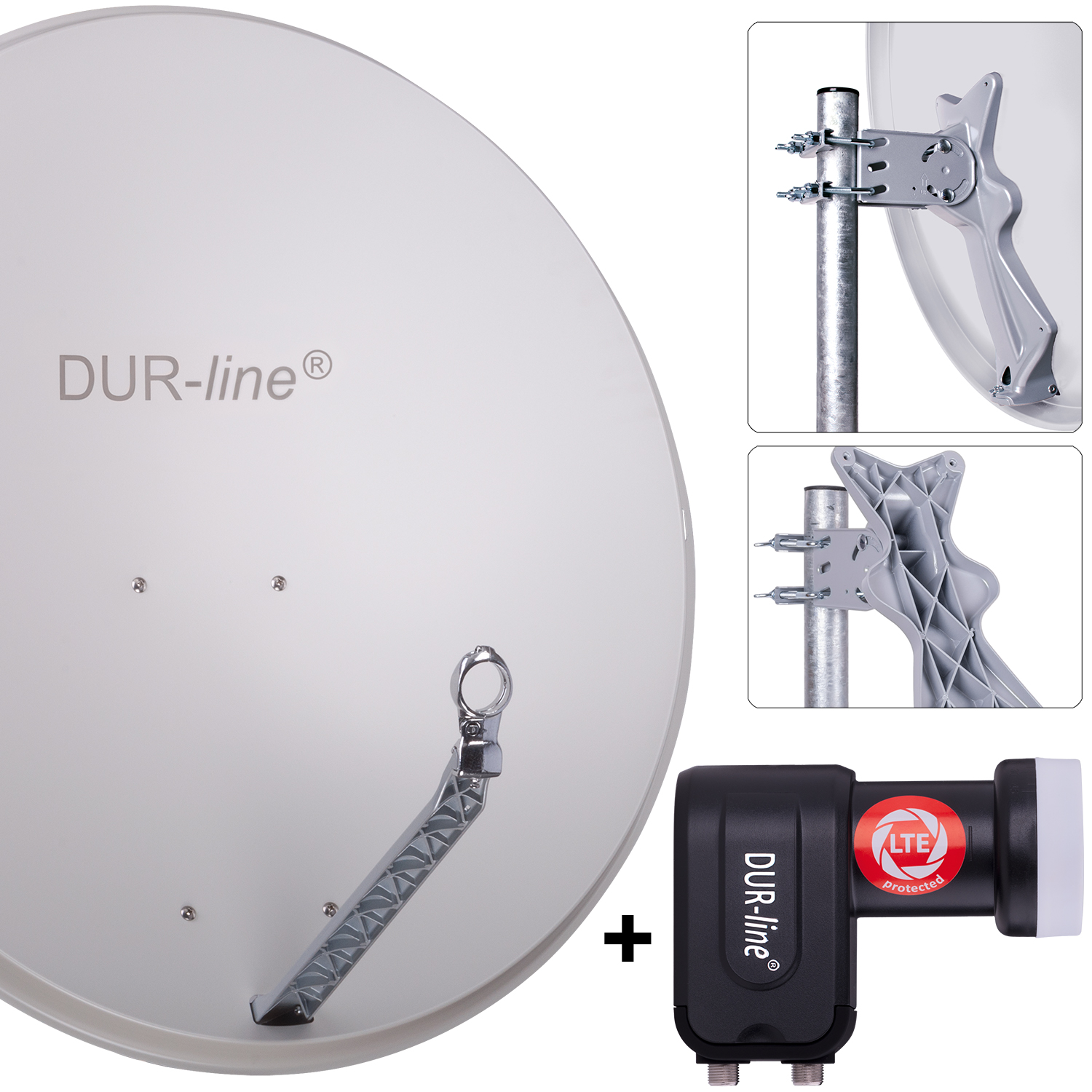 DUR-line Select 85/90 G + +Ultra Twin LNB - 2 Teilnehmer Set