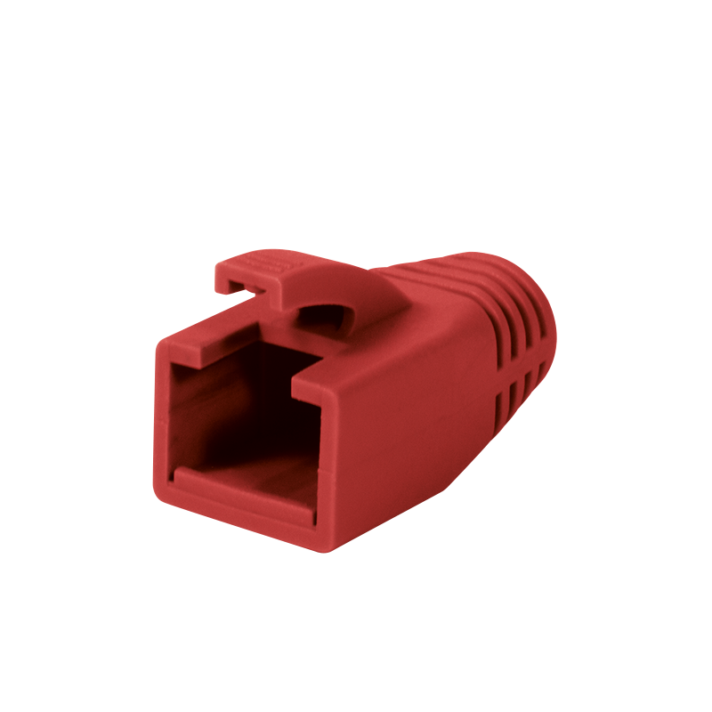 RJ45-Stecker Knickschutztülle, 8,0 mm, rot, 50 Stk.