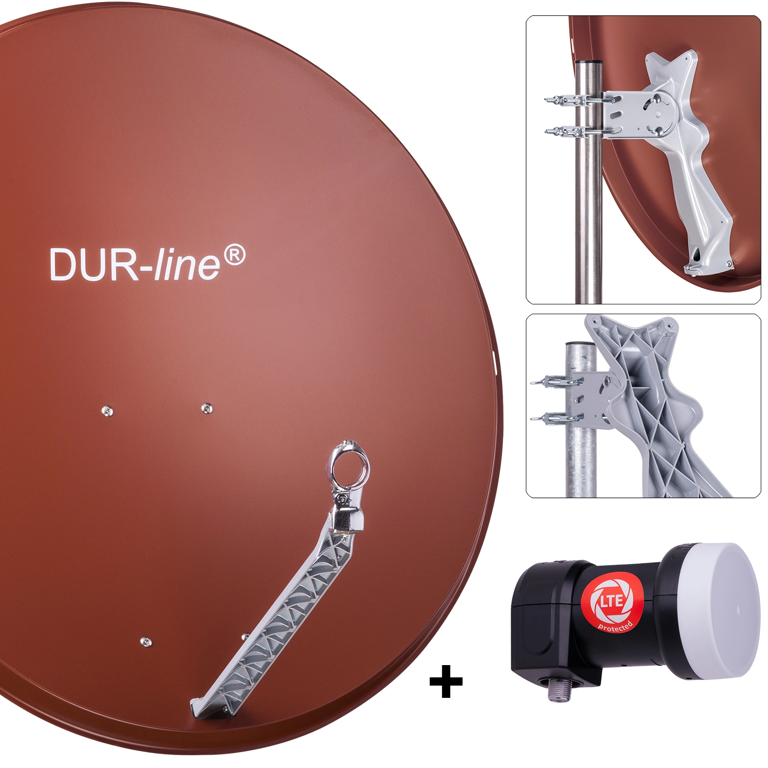 DUR-line Select 85/90 R + +Ultra Single LNB - 1 Teilnehmer Set