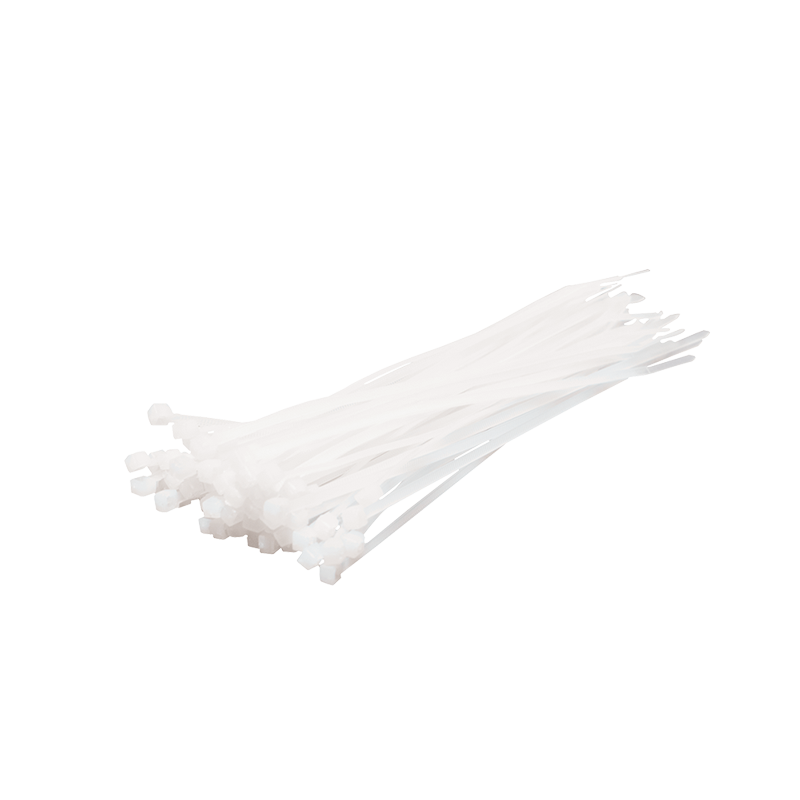 Kabelbinder, PA66, 100 Stk., transparent, B: 2,5 mm, L: 150 mm