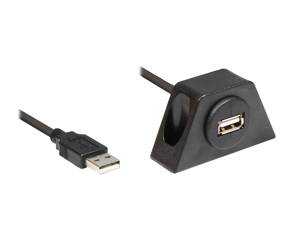 USB 2.0 Docking-Kabel, schwarz 2m, Good Connections®