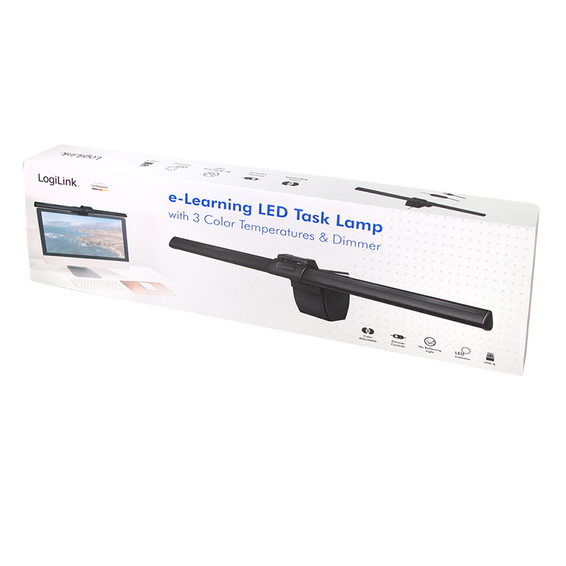 USB-LED-Arbeitslampe, E-Learning, 3 Farbtemperaturen & Dimmer