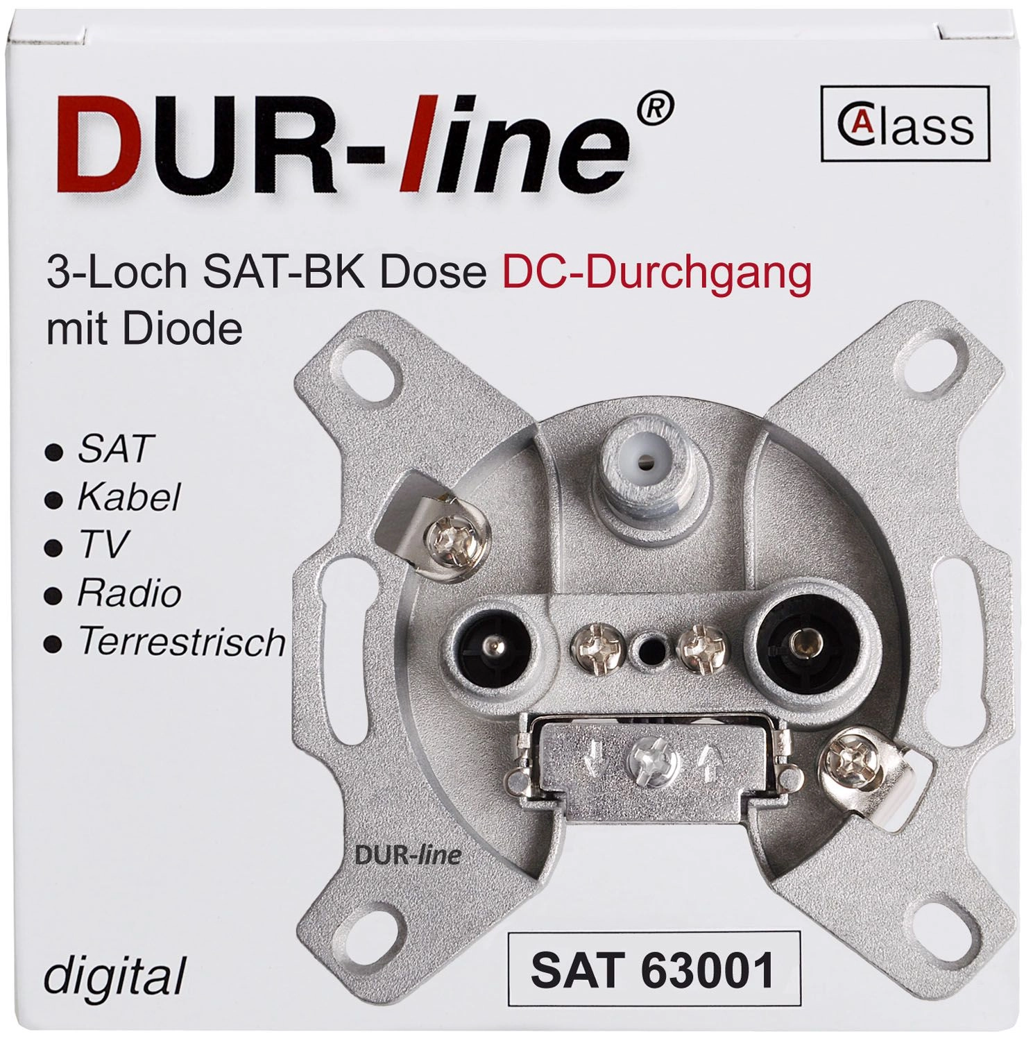 DUR-line DSA 63001 - Sat-Durchgangsdose