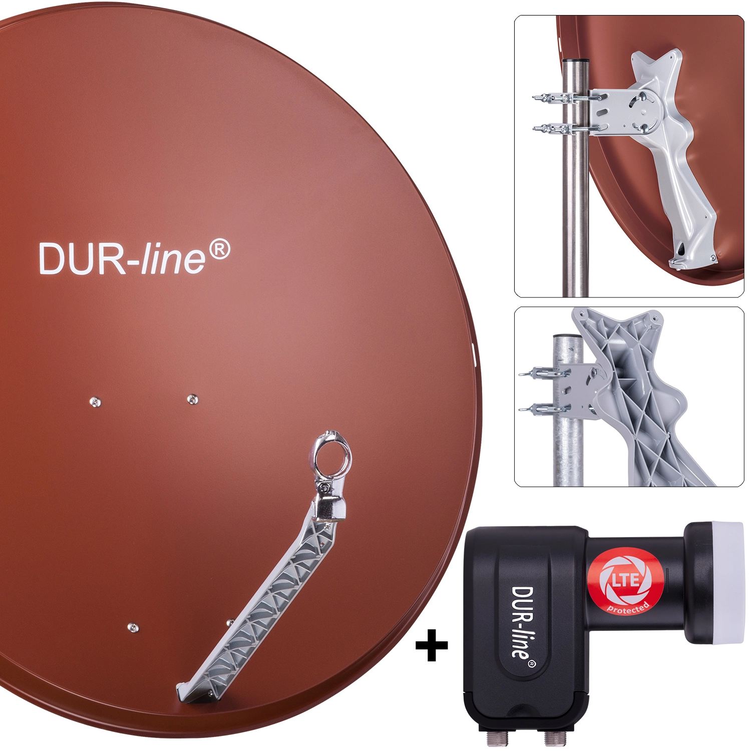 DUR-line Select 85/90 R + +Ultra Twin LNB - 2 Teilnehmer Set