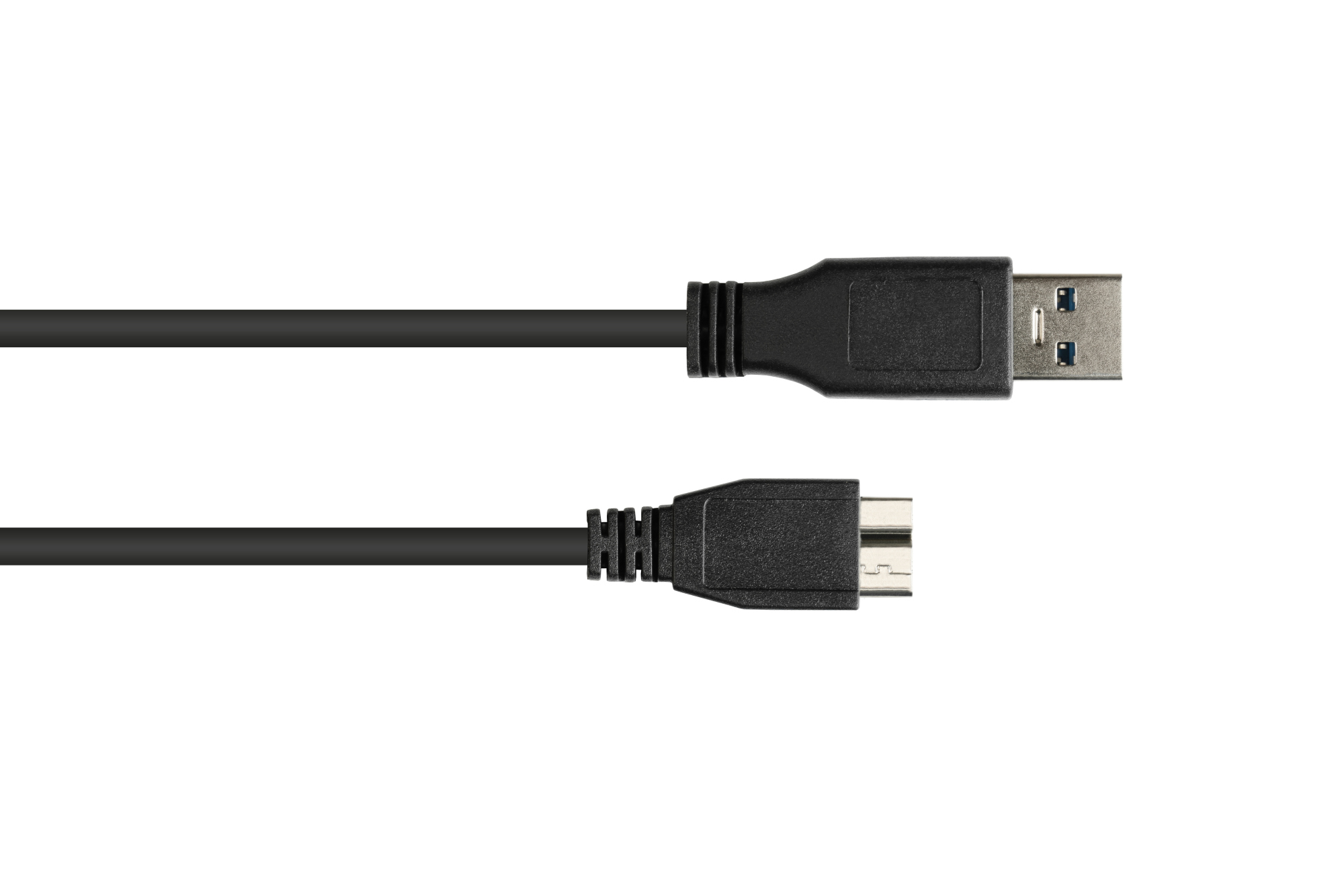 Anschlusskabel USB 3.0 Stecker A an Stecker Micro B, schwarz, 3m, Good Connections®