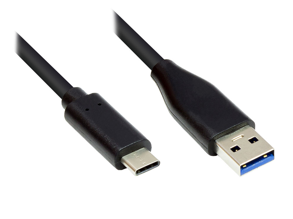 USB 3.1 Gen.1 Kabel A-Stecker an C™-Stecker, schwarz, 3m, Exsys® [EX-K1584-3.0]