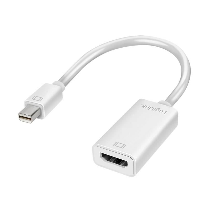 DisplayPort-Adapter, mDP/M zu HDMI-A/F, 4K/30 Hz, weiß , 0,15 m