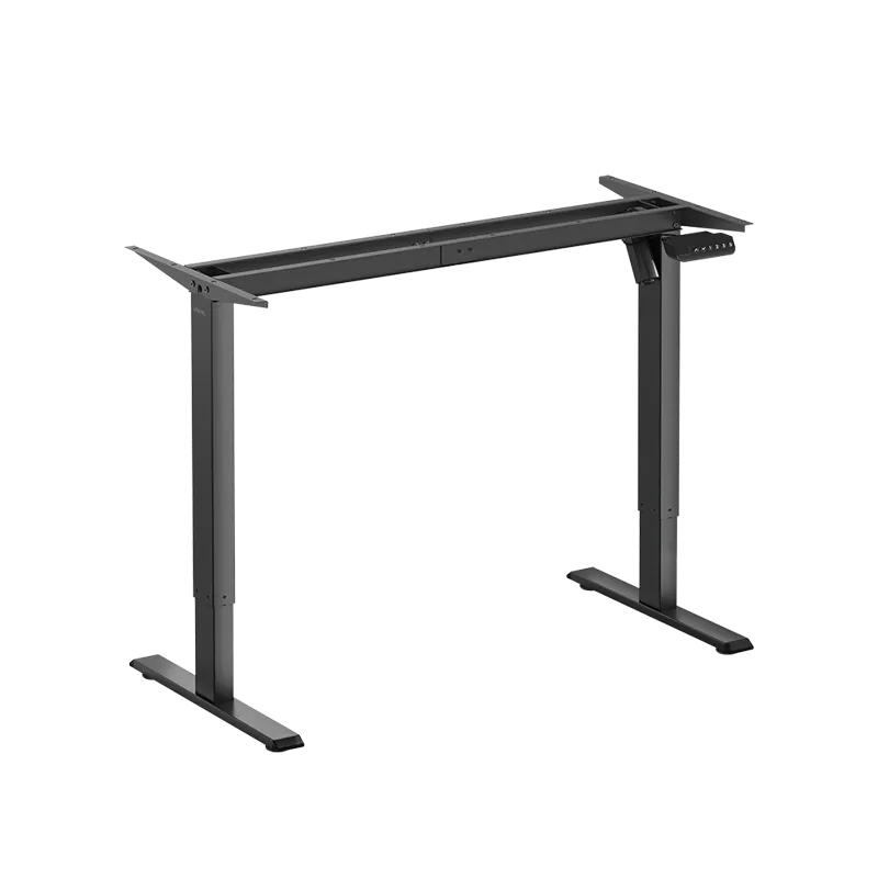 Elektrisch höhenverstellbares Schreibtischgestell, 1 Motor, 700–1120 mm, schwarz