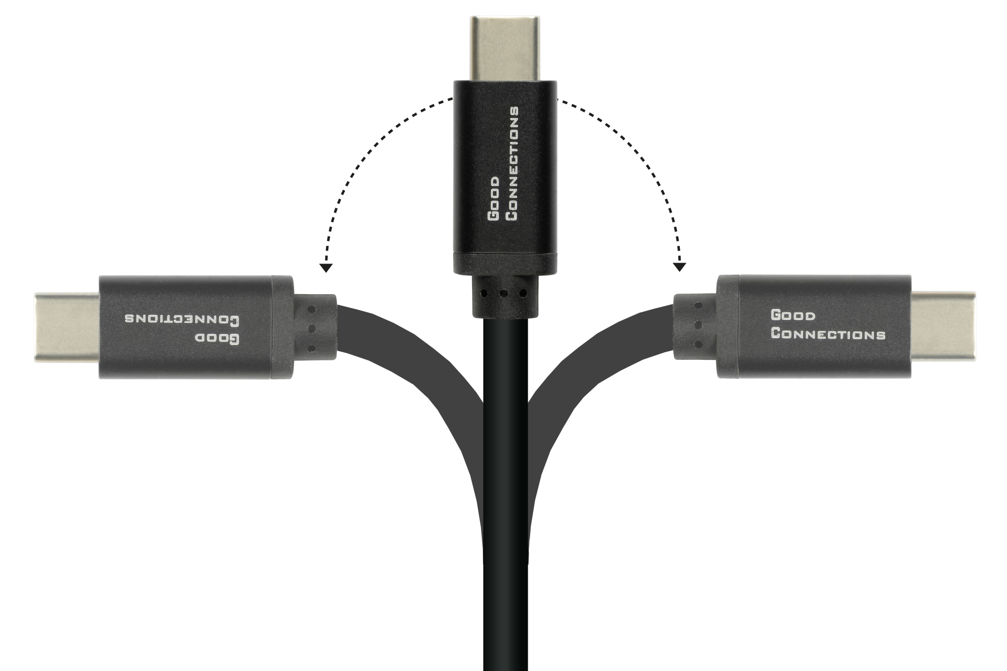 USB-C™ SmartFLEX Lade- und Datenkabel mit Power Delivery (PD3) 100W, USB 2.0, 5A E-Marker, schwarz,