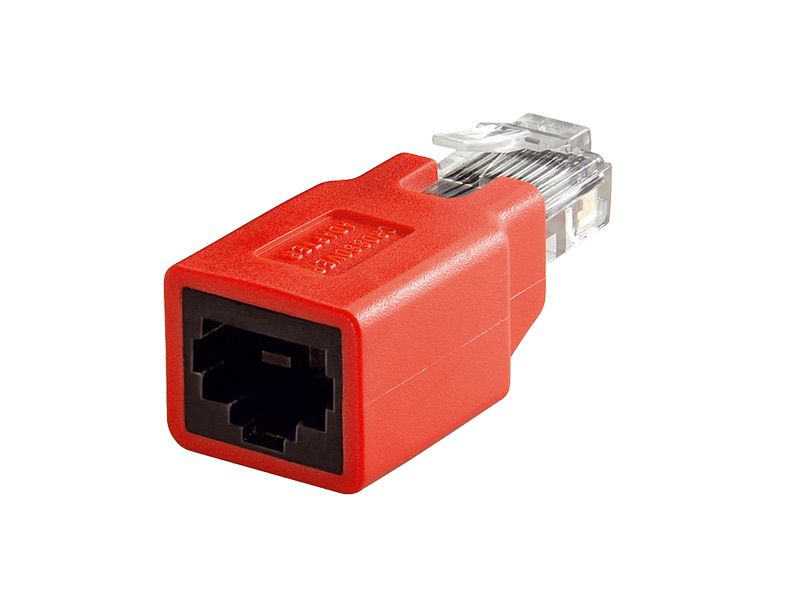 Cat 5e Crossover Adapter RJ45 Buchse an Stecker, Good Connections®