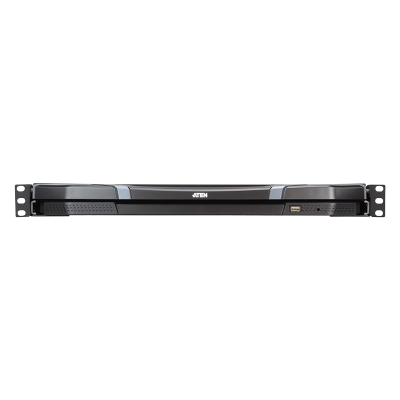 LCD Konsole, 19", kurze Tiefe, Dual Rail, Full HD