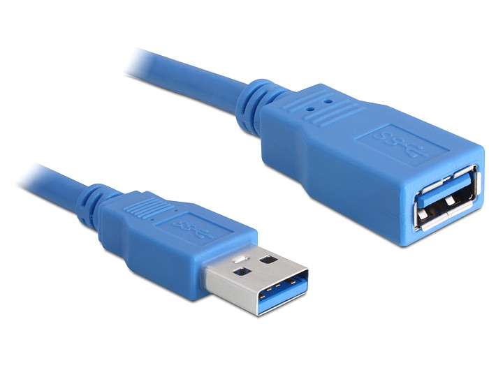 Verlängerungskabel USB 3.0 Typ-A Stecker an USB 3.0 Typ-A Buchse 3 m blau, Delock® [82540]