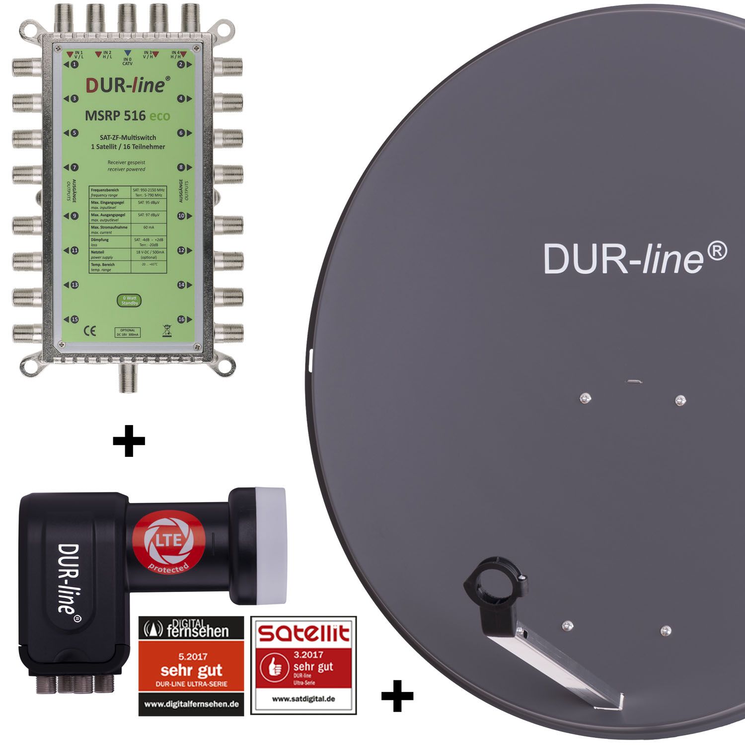 DUR-line MDA 90 A 1S/16T ECO - 16 TN Multischalter Set