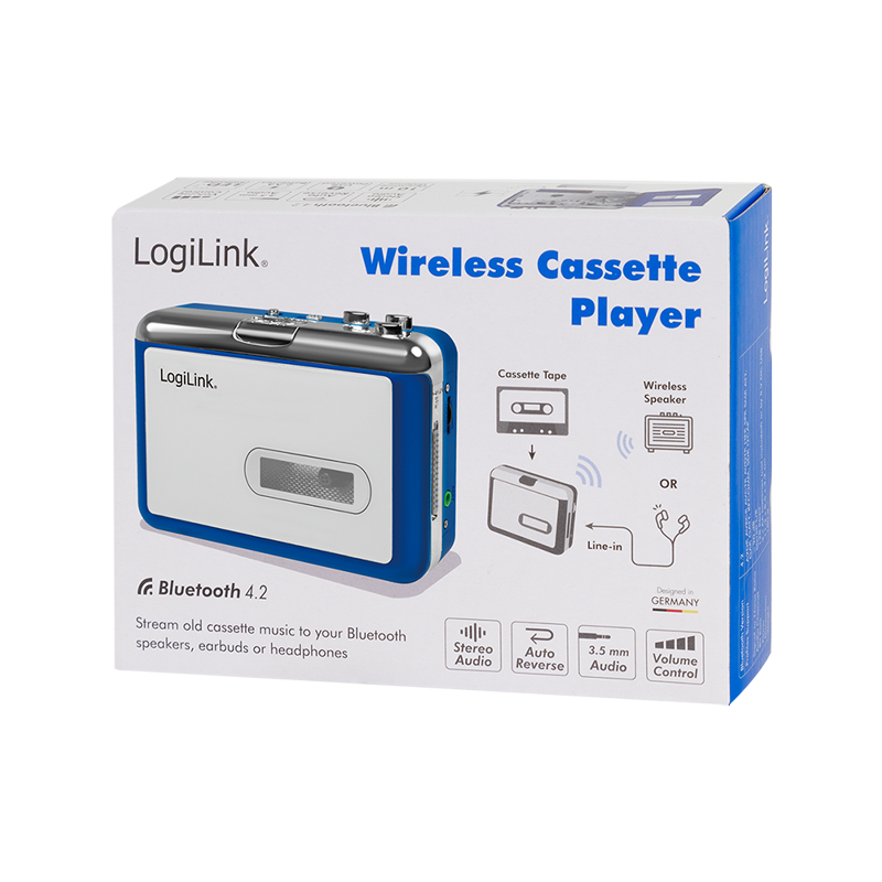 Kassetten-Player für Bluetooth-Geräte, kabellos
