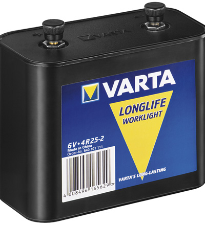 Varta® Battery 6Volt Blockbatterie (540) LongLife (Worklight) - Zinkchlorid; 1er Blister