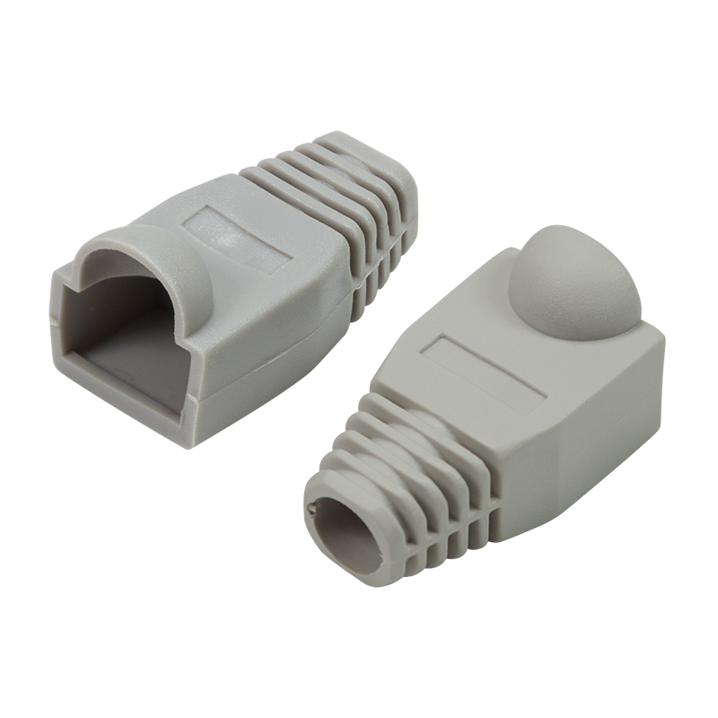 RJ45-Stecker Knickschutztülle, 6,5 mm, grau, 50 Stk.