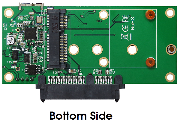 USB 3.1 (Gen.2) zu M.2 NFGG & mSATA & SATA3 Karte, Exsys® [E