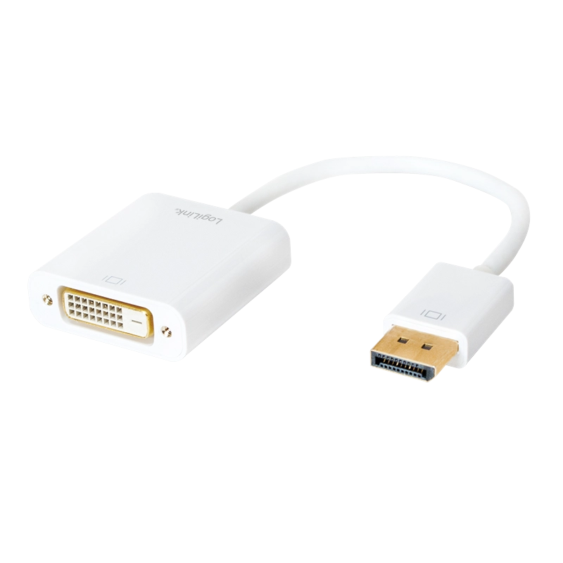 DisplayPort-Kabel, DP/M zu DVI/F, 1080p, weiß, 0,15 m
