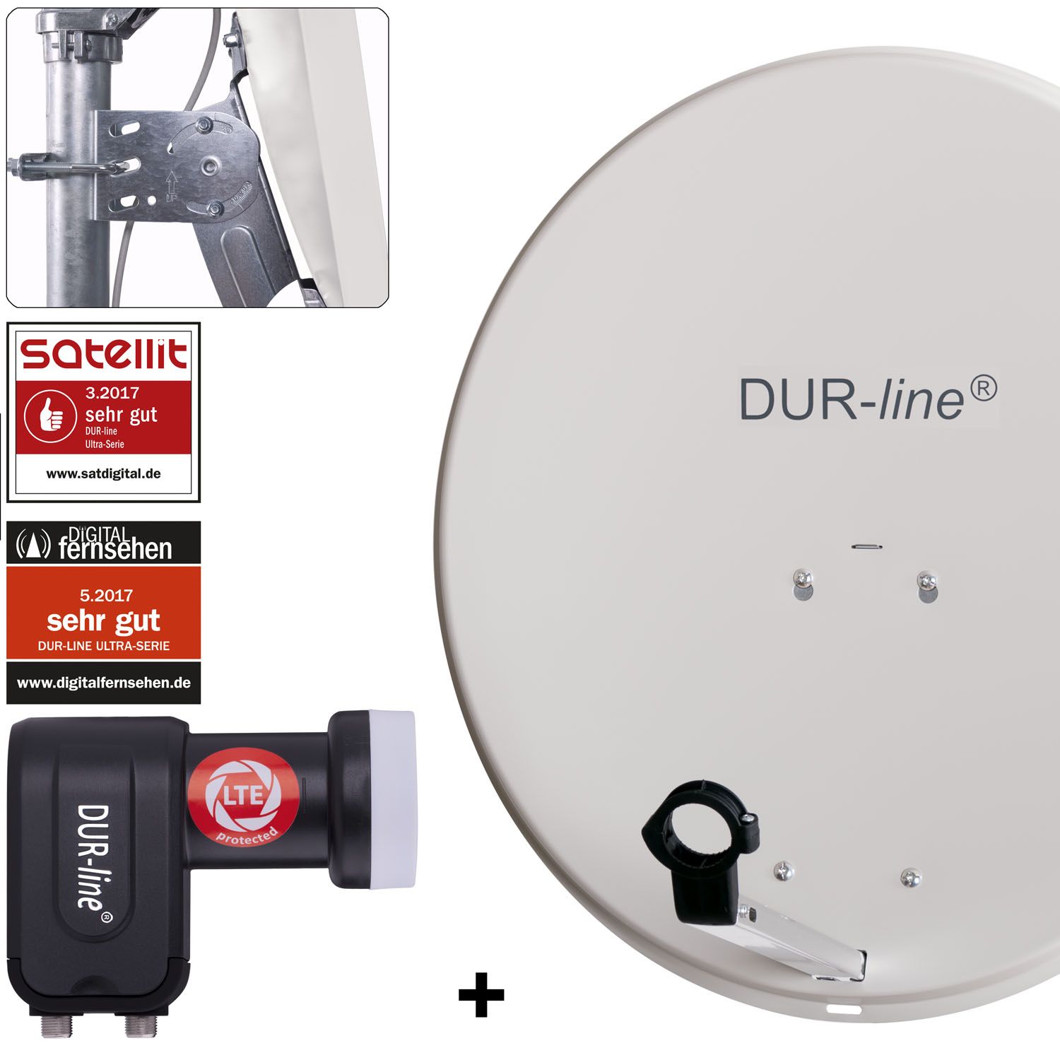 DUR-line MDA 60 G + +Ultra Twin LNB - 2 TN LNB Set