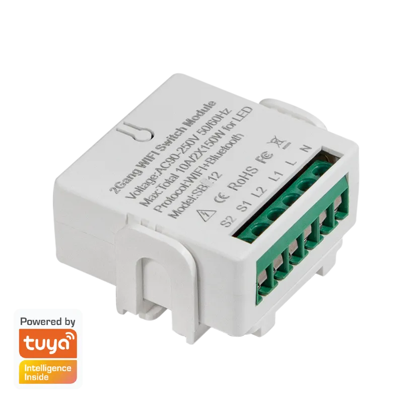 Wi-Fi Smart 2-Kanal-Switch-Modul, Tuya kompatibel