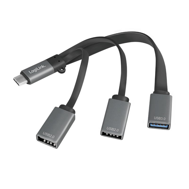 USB-C™ Hub, 2x USB 2.0 A-Buchse + 1x USB 3.0 A-Buchse