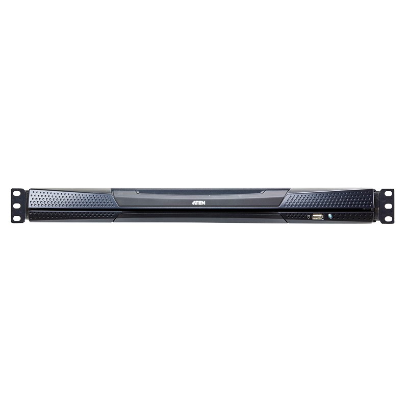 LCD Konsole 17" mit 8-Port Cat.5/6 KVM over IP Switch (Dual Rail)