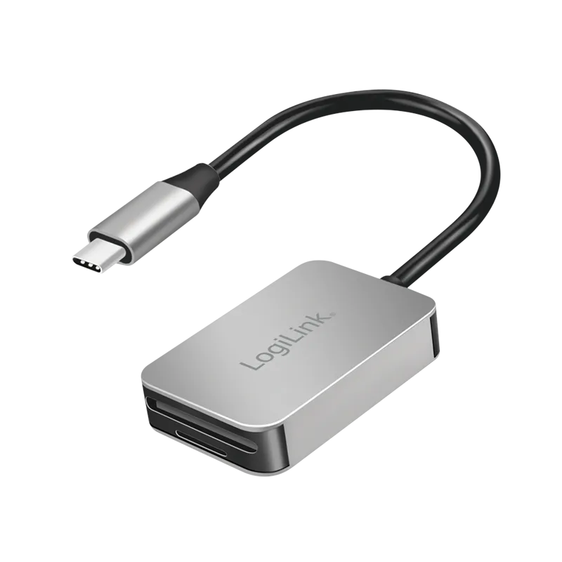 Dual-Kartenleser, USB-C 3.2 Gen1, SD- & microSD-Karten, Aluminium