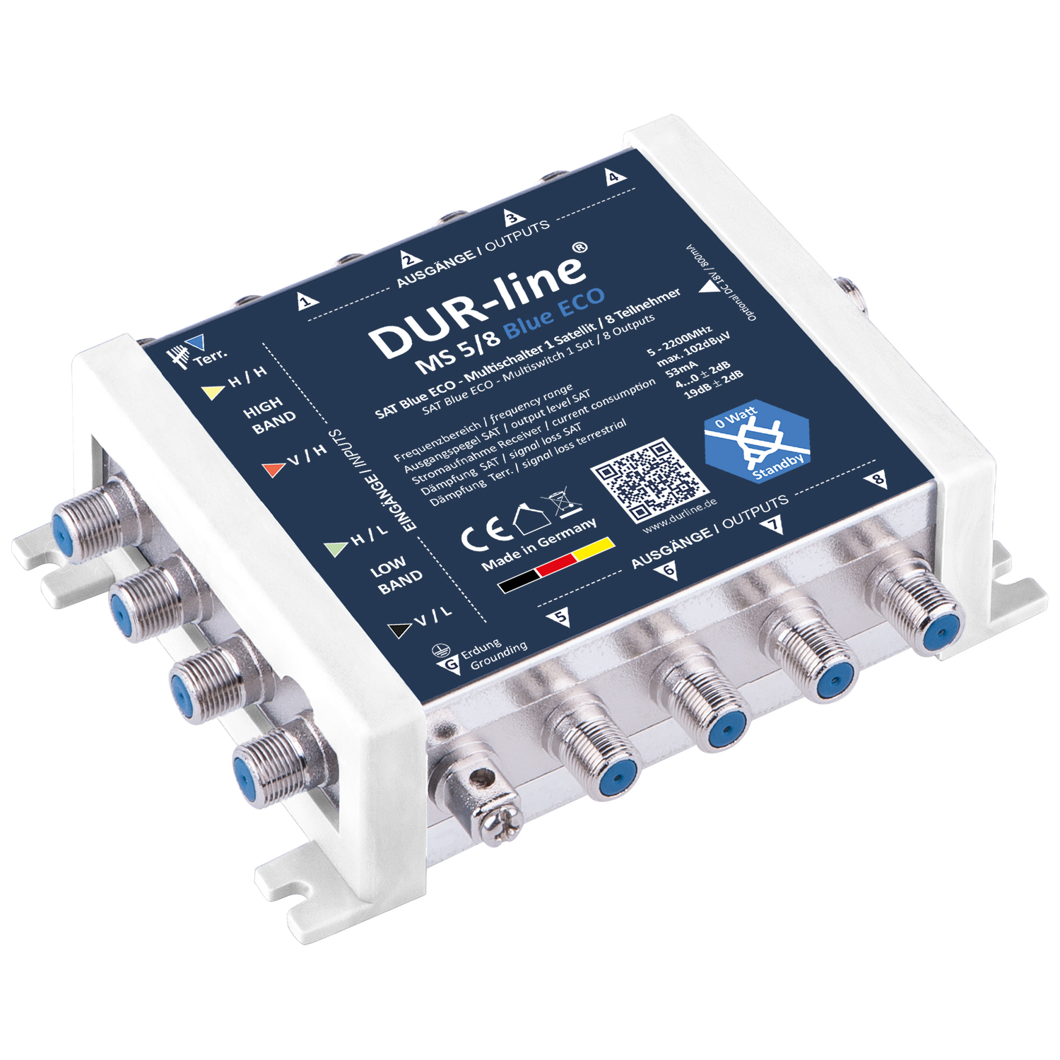 DUR-line MS 5/8 Blue ECO - Multischalter