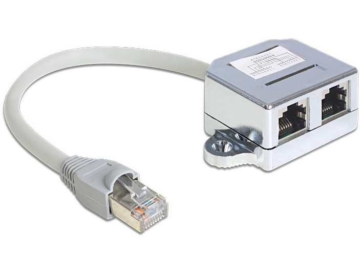 NICz RJ45 Port Doppler 1xSt-an2xBu 1xEthernet 1xISDN Delock®