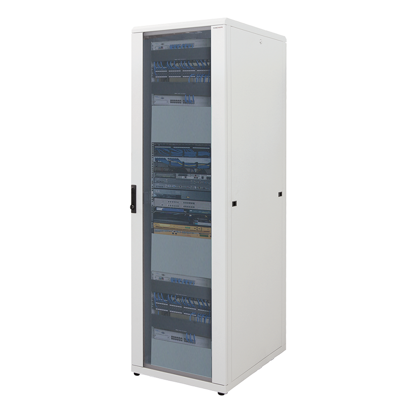 19" Netzwerk Standschrank, 42HE, 800 x 800 mm, grau