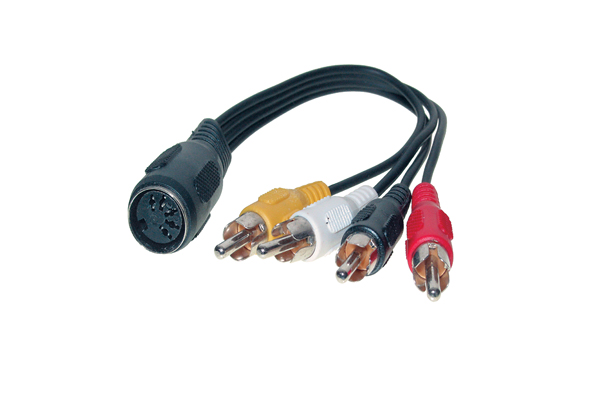 Audio Adapter 5-pol DIN Bu. an 4 x Cinch St. Länge: 20cm, Good Connections®