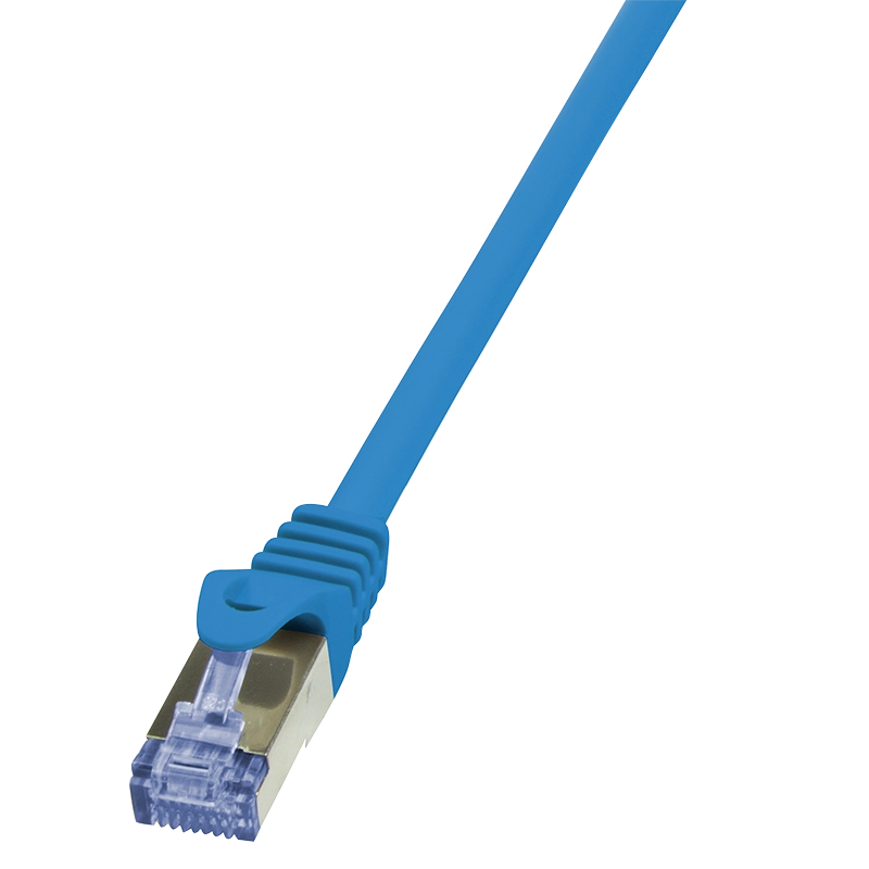 Patchkabel PrimeLine, Cat.6A, S/FTP, blau, 1 m