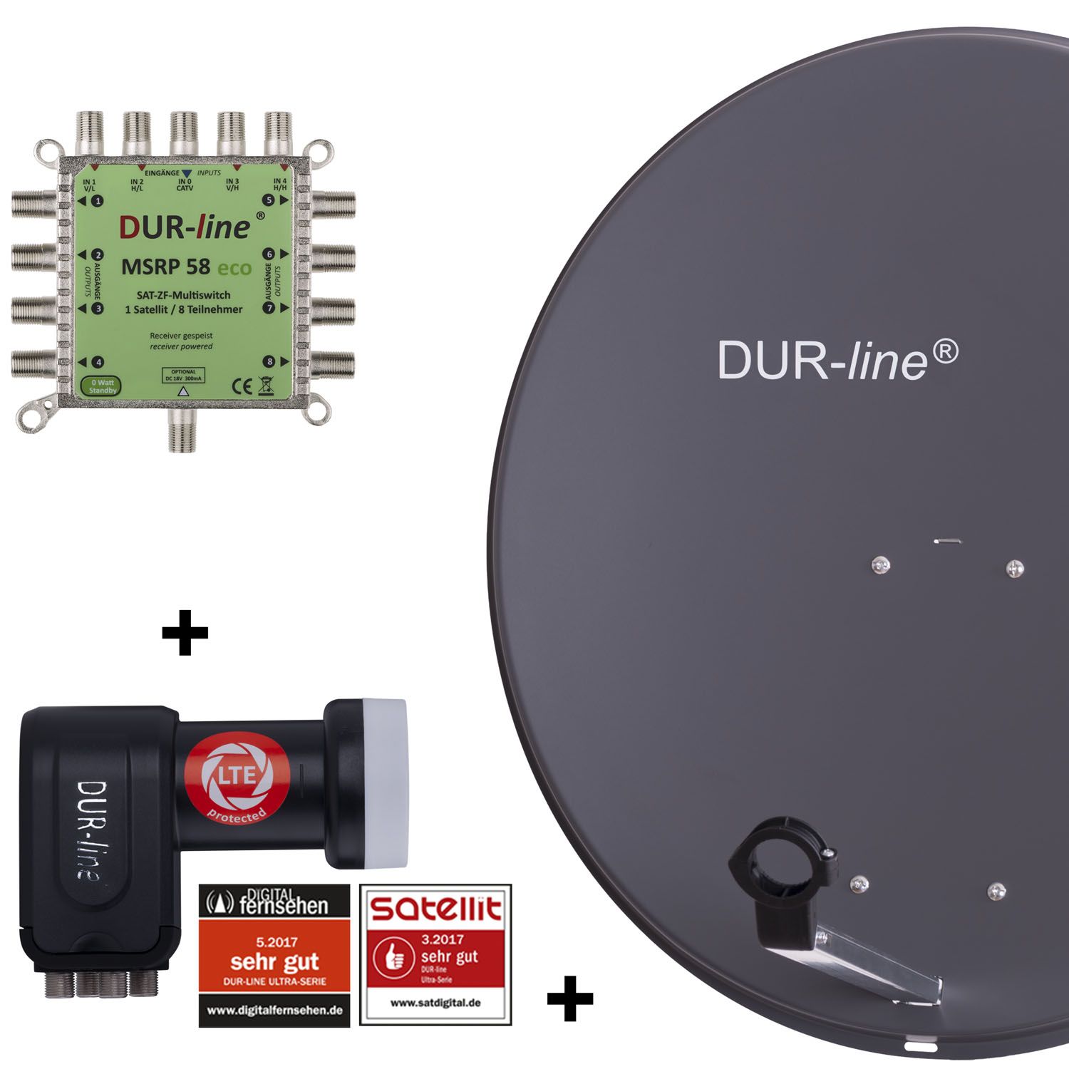 DUR-line MDA 80 A 1S/8T ECO - 8 TN Multischalter Set