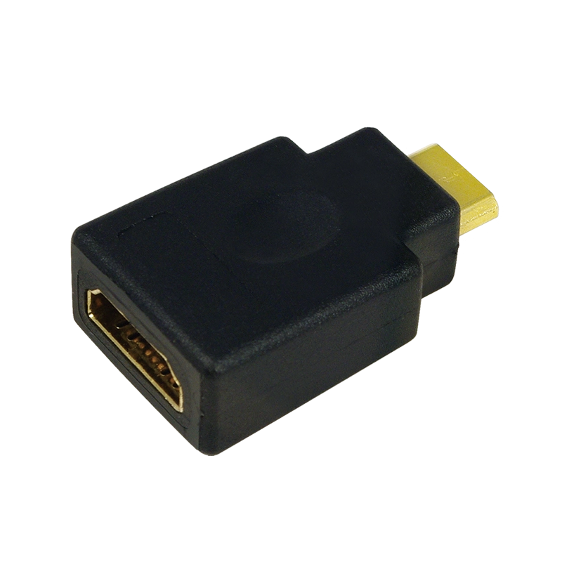 HDMI-Adapter, Mini-C/M zu A/F, 4K/30 Hz, schwarz