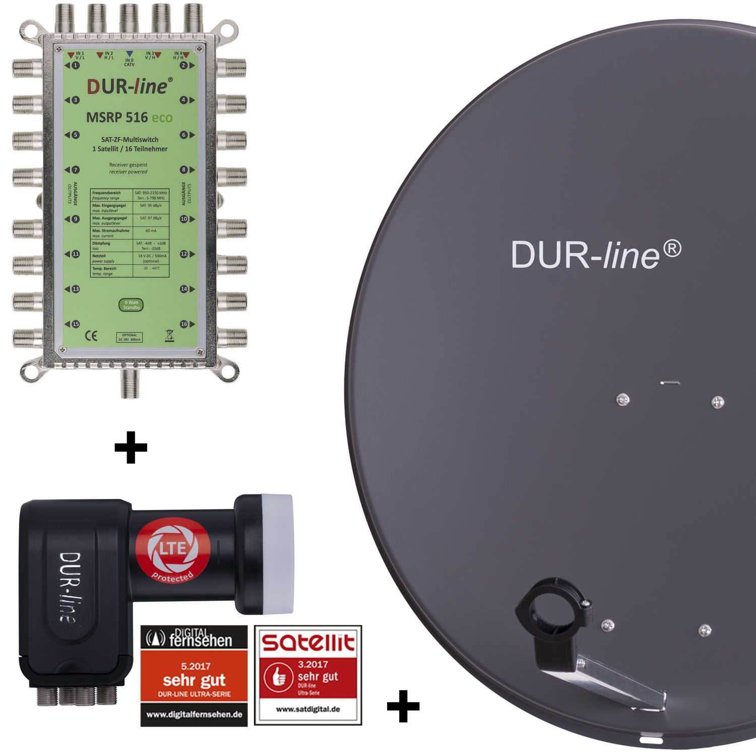 DUR-line MDA 80 A 1S/16T ECO - 16 TN Multischalter Set