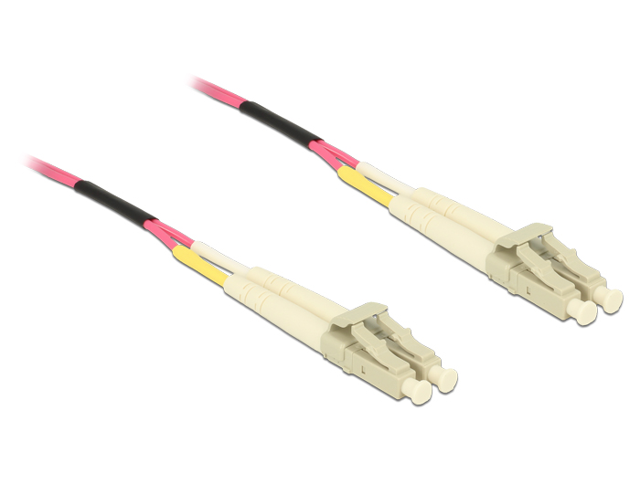 Kabel Lichtwellenleiter LC / LC Multimode OM4, 2m, Delock® [84641]