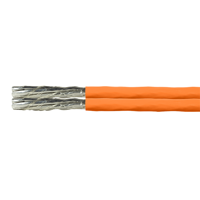 Duplex Verlegekabel PrimeLine, Cat.7, S/FTP, orange, 500 m