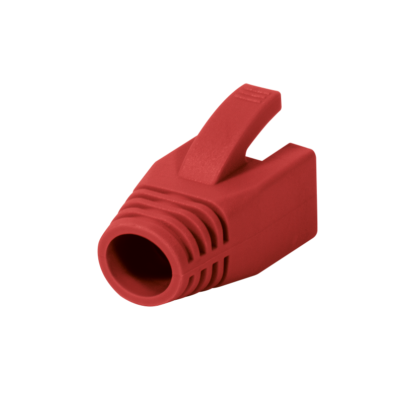 RJ45-Stecker Knickschutztülle, 8,0 mm, rot, 50 Stk.