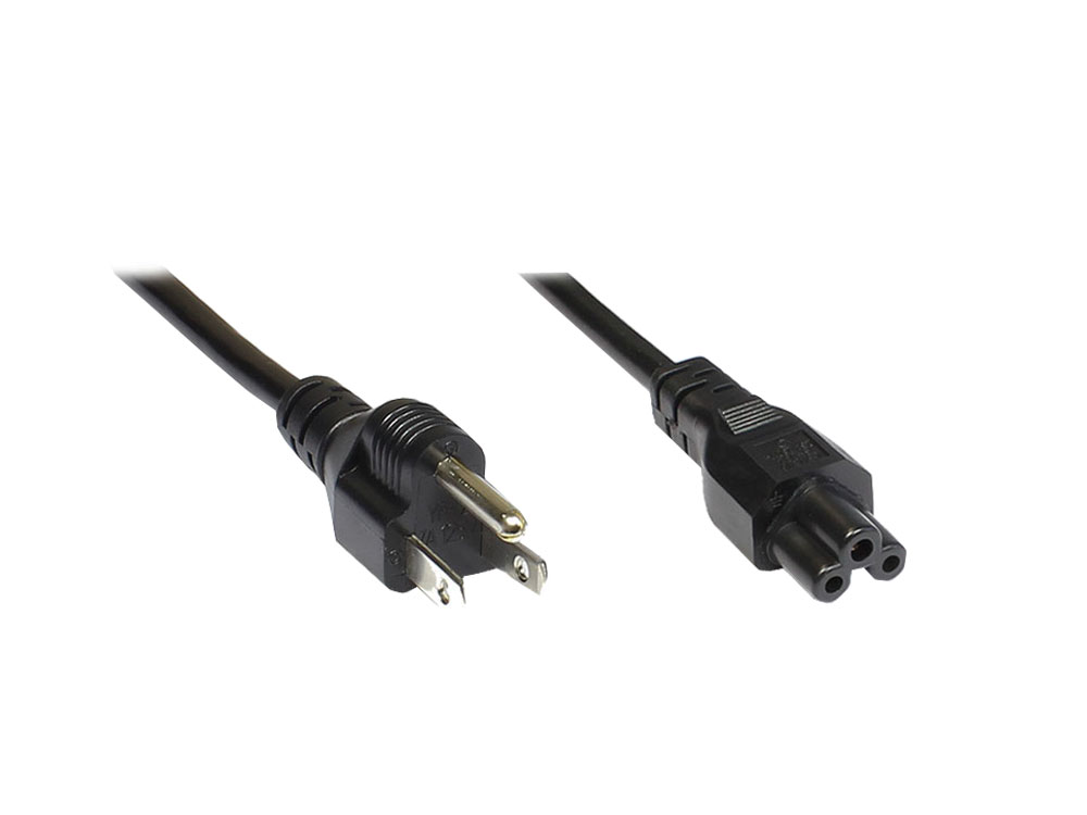 Netzkabel für NB Japan, Netzstecker an 3-pol Bu., 1,8m, Good